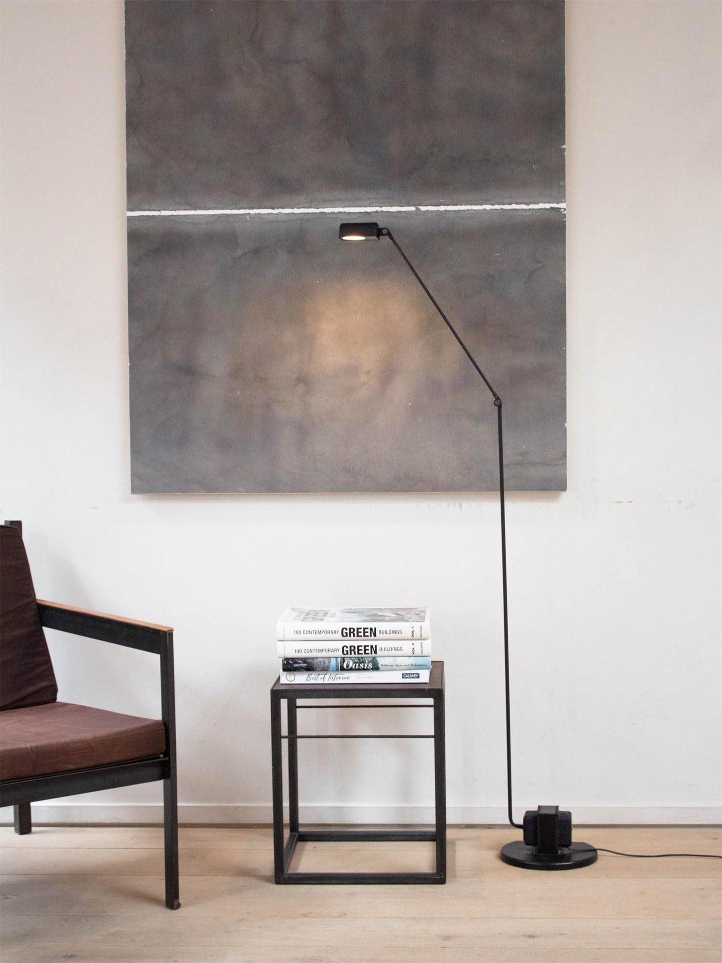 Dynamo Floor Lamp with LED Light and Adjustable Arms