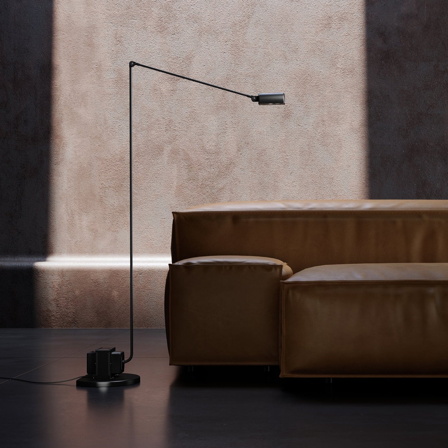 Dynamo Floor Lamp with LED Light and Adjustable Arms