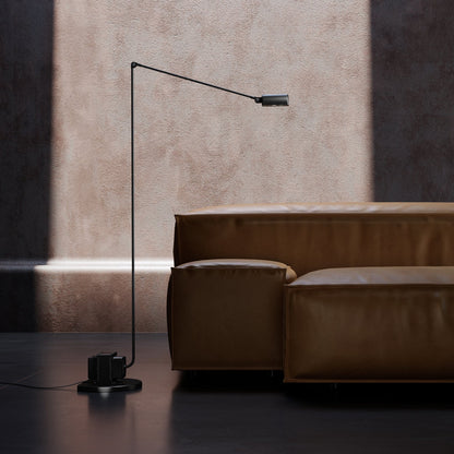Dynamo Floor Lamp with LED Light and Adjustable Arms