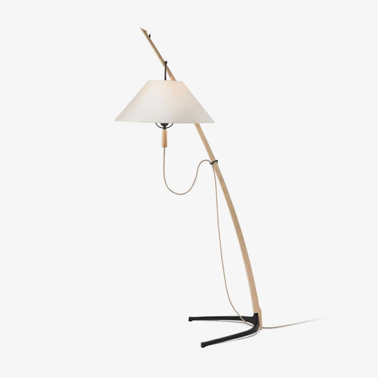 Dornstab Floor Lamp with Adjustable Shade and LED Light