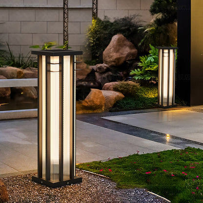 Double Axis Outdoor Post Lamp - Solar LED Waterproof Light