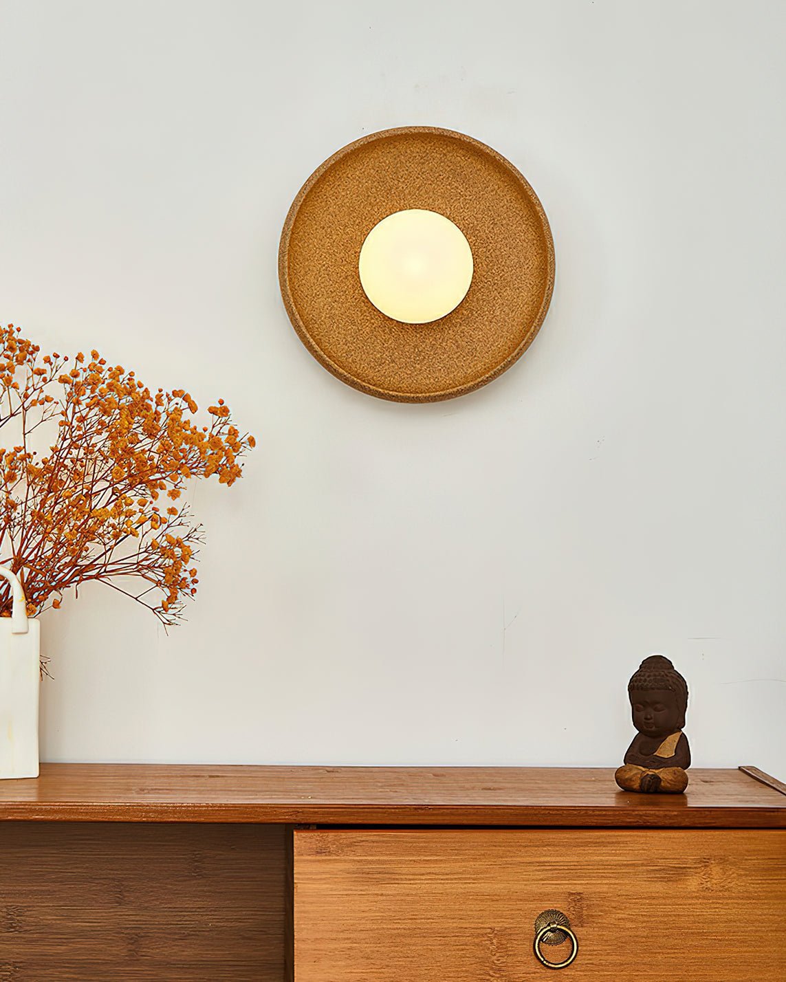 Dusk Round Wall Light - LED Indoor Ceramic Fixture