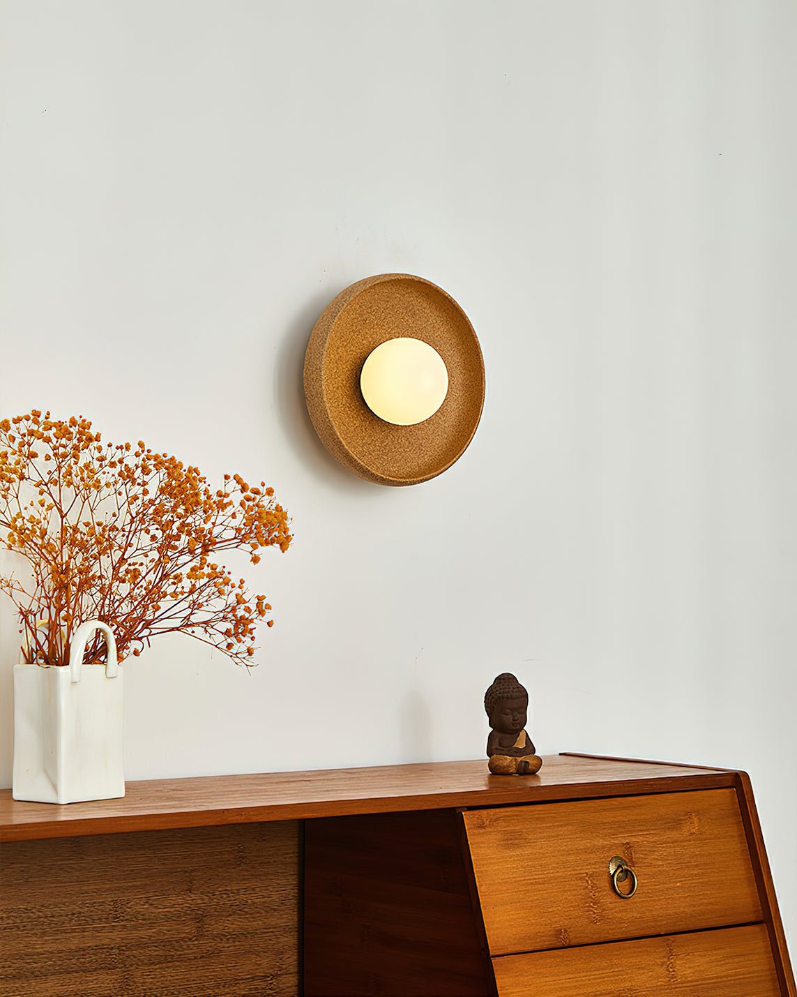 Dusk Round Wall Light - LED Indoor Ceramic Fixture