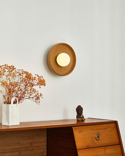 Dusk Round Wall Light - LED Indoor Ceramic Fixture