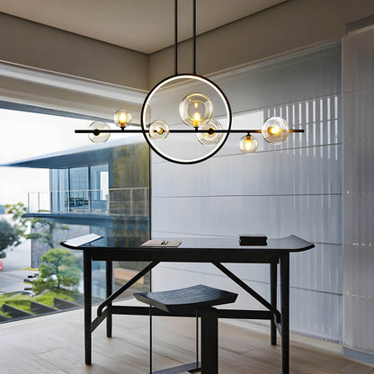 ELARA | Modern Glass Ball Chandeliers, LED, Dimmable Options
