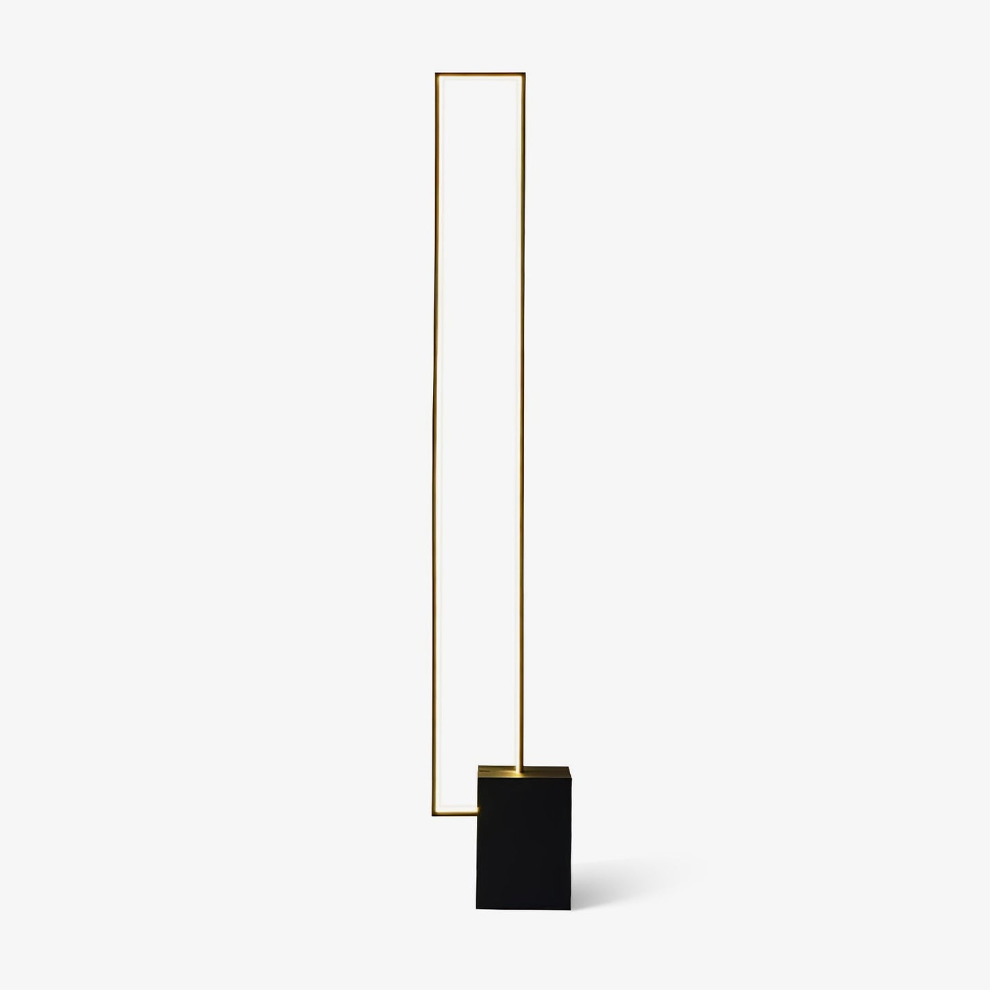 Edge Floor Lamp with Integrated LED - Modern Black Design