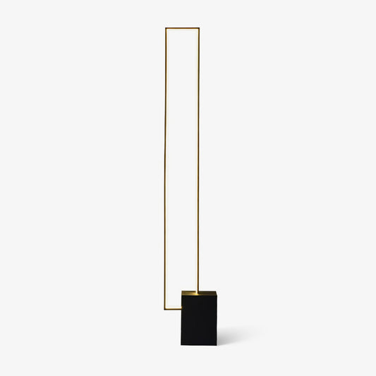 Edge Floor Lamp with Integrated LED - Modern Black Design