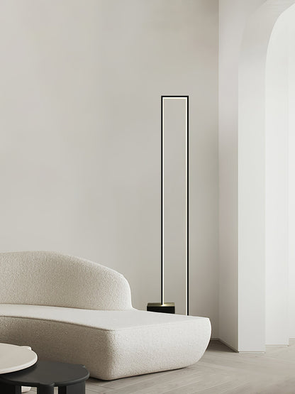 Edge Floor Lamp with Integrated LED - Modern Black Design