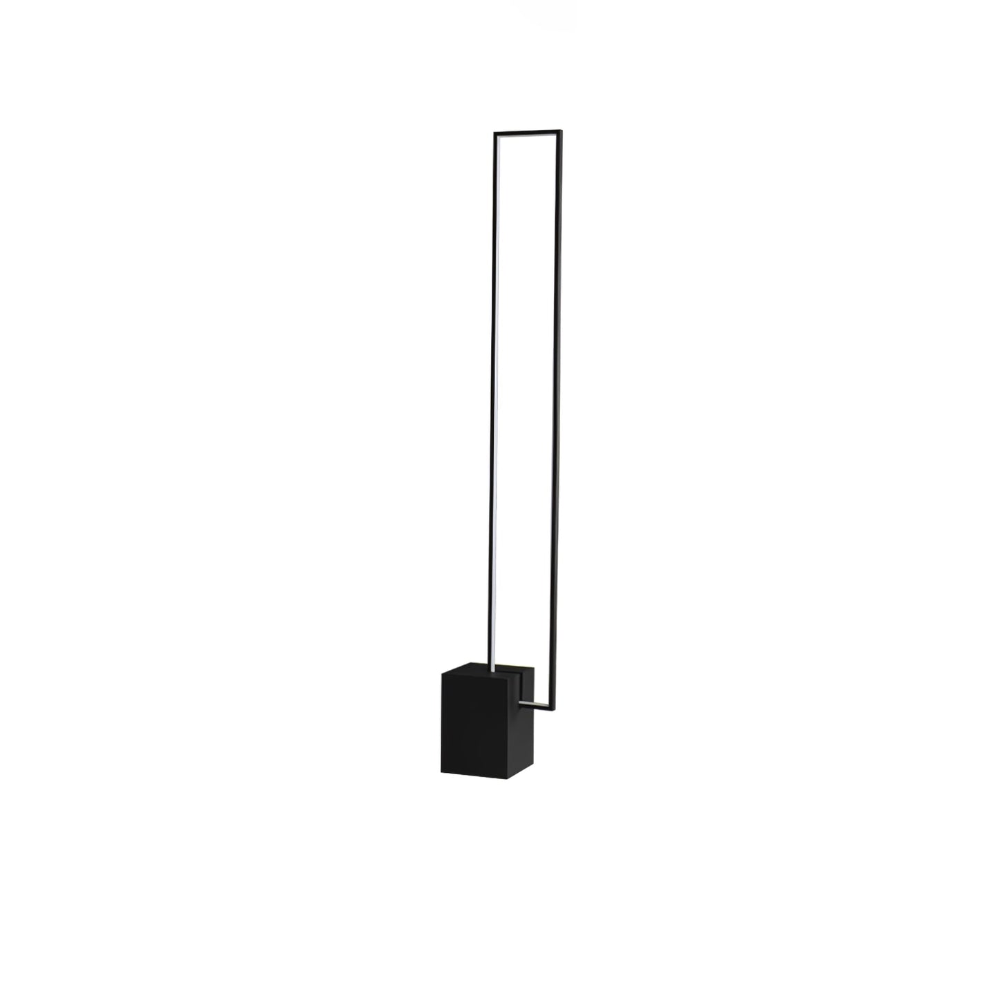 Edge Floor Lamp with Integrated LED - Modern Black Design