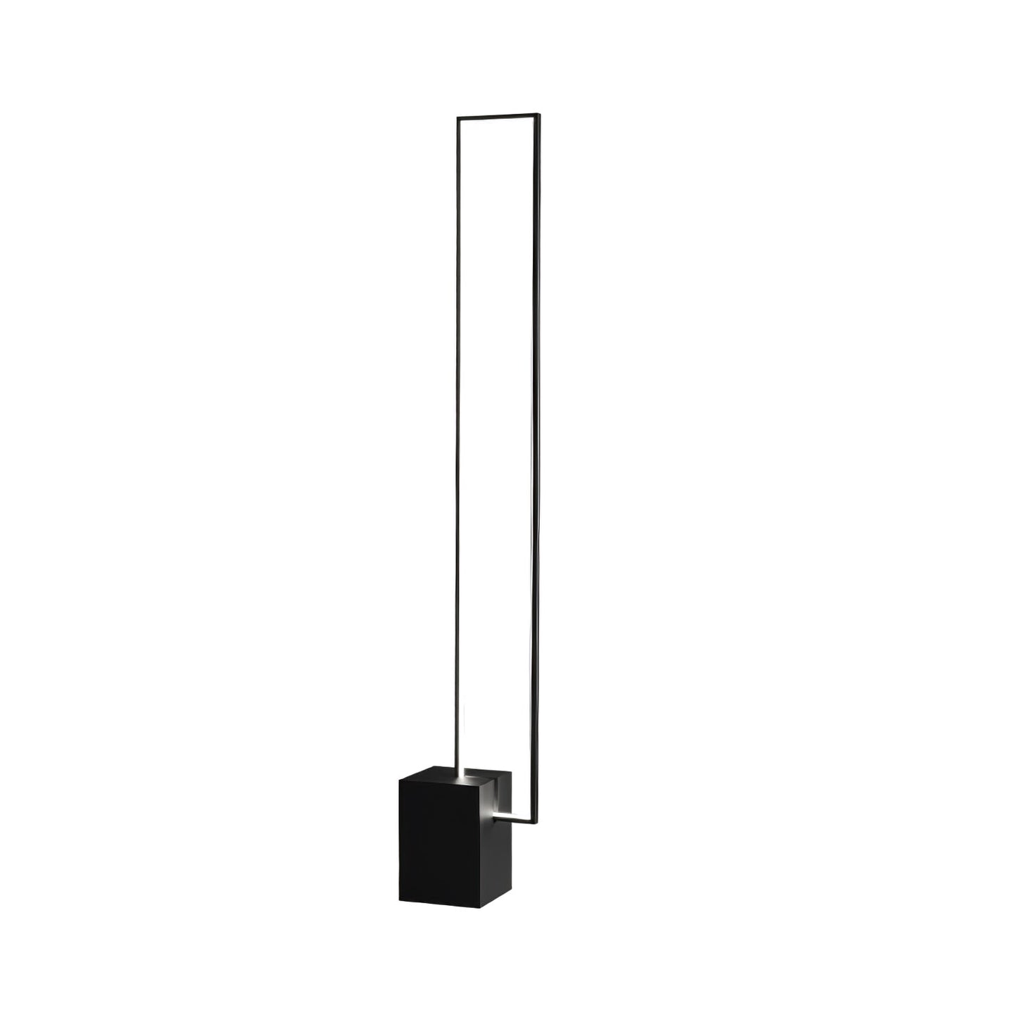 Edge Floor Lamp with Integrated LED - Modern Black Design