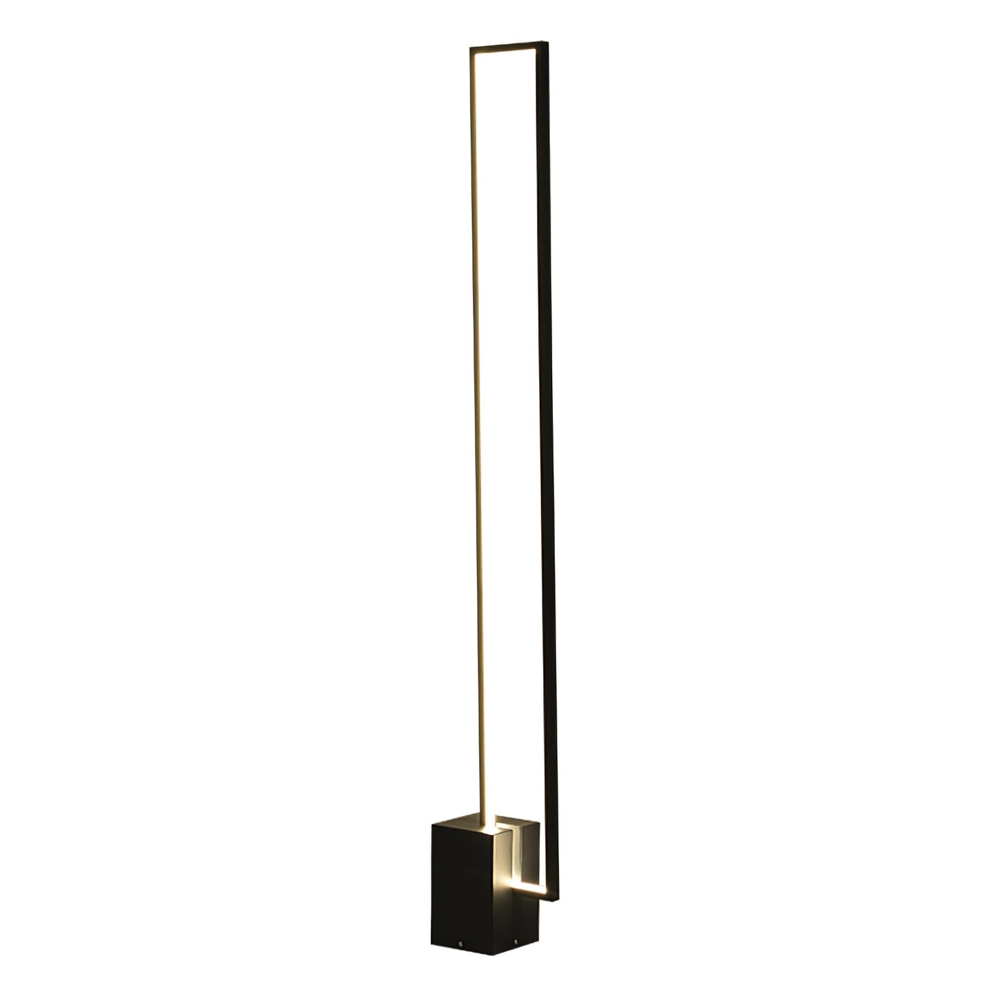 Edge Floor Lamp with Integrated LED - Modern Black Design