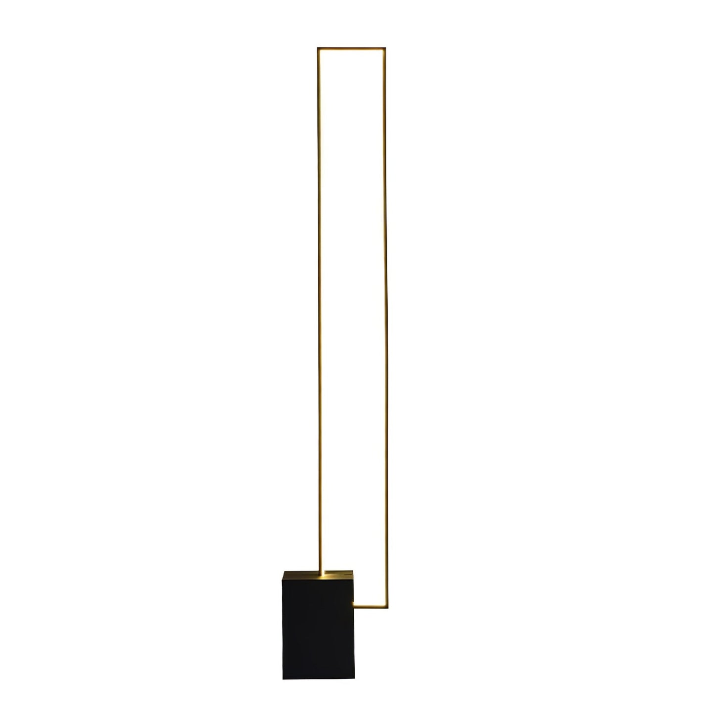Edge Floor Lamp with Integrated LED - Modern Black Design