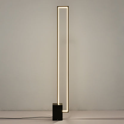 Edge Floor Lamp with Integrated LED - Modern Black Design