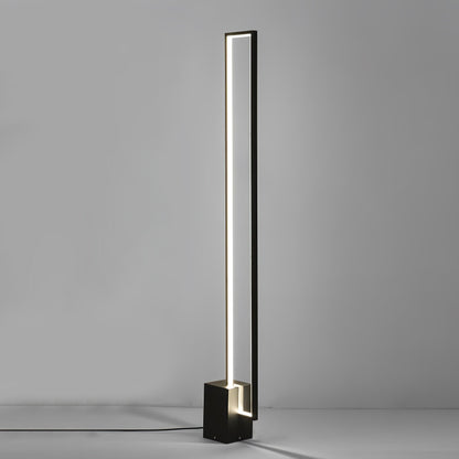 Edge Floor Lamp with Integrated LED - Modern Black Design