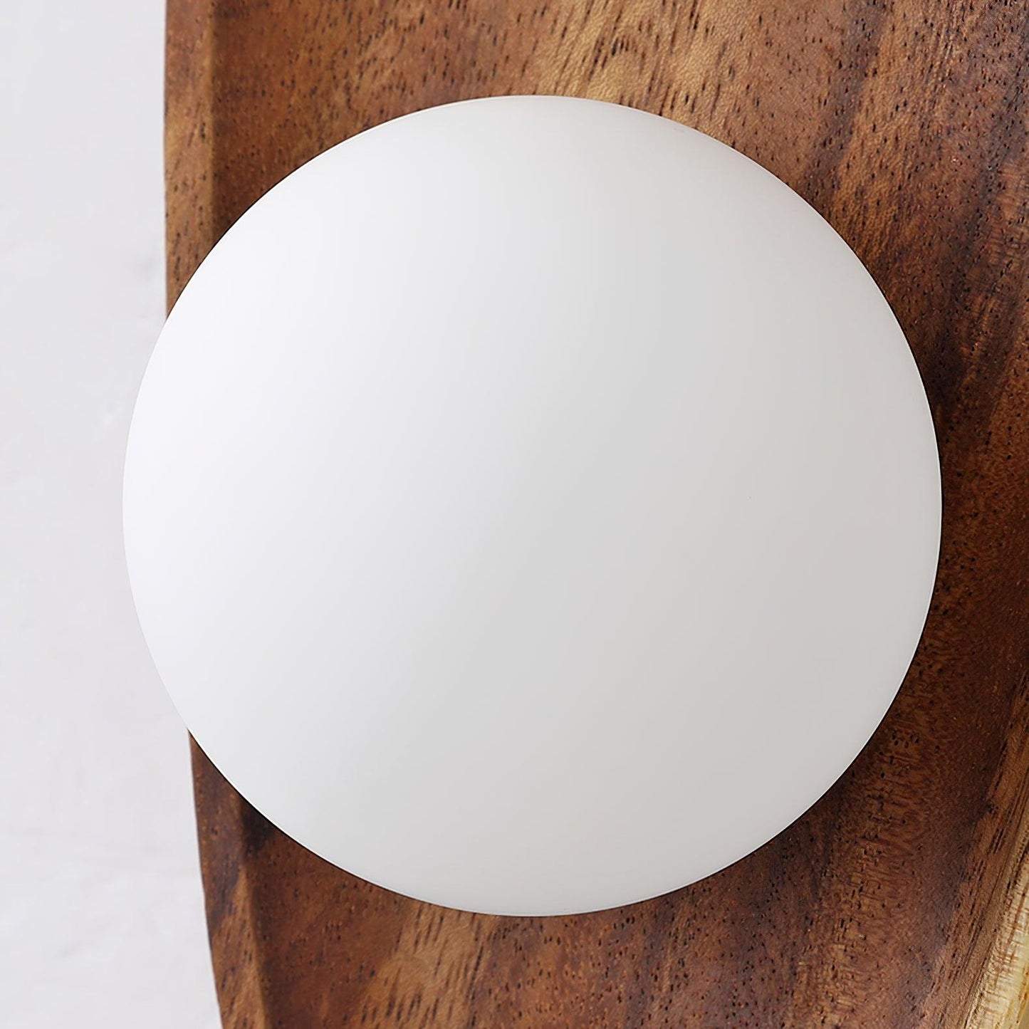 Eivor Wall Lamp - Handmade Wood and Glass Sconce LED