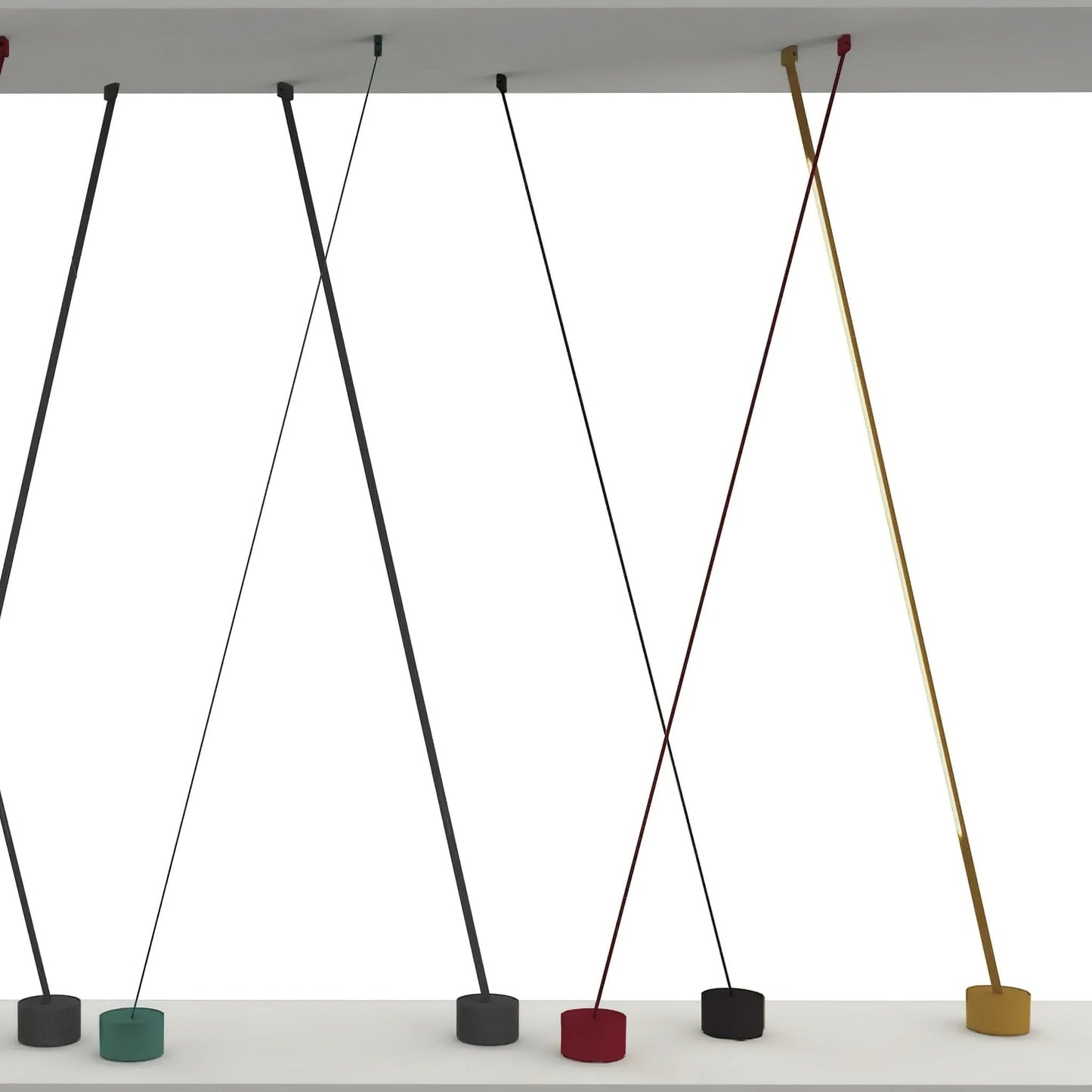 Elastica Arbitrary Floor Lamp with Adjustable LED Light