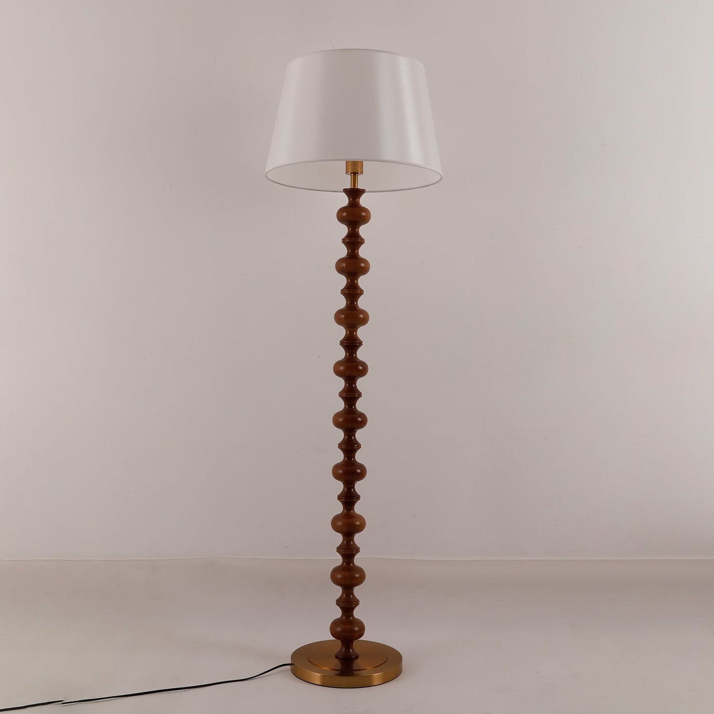 Eleanor Floor Lamp - Elegant LED Light with Black Base