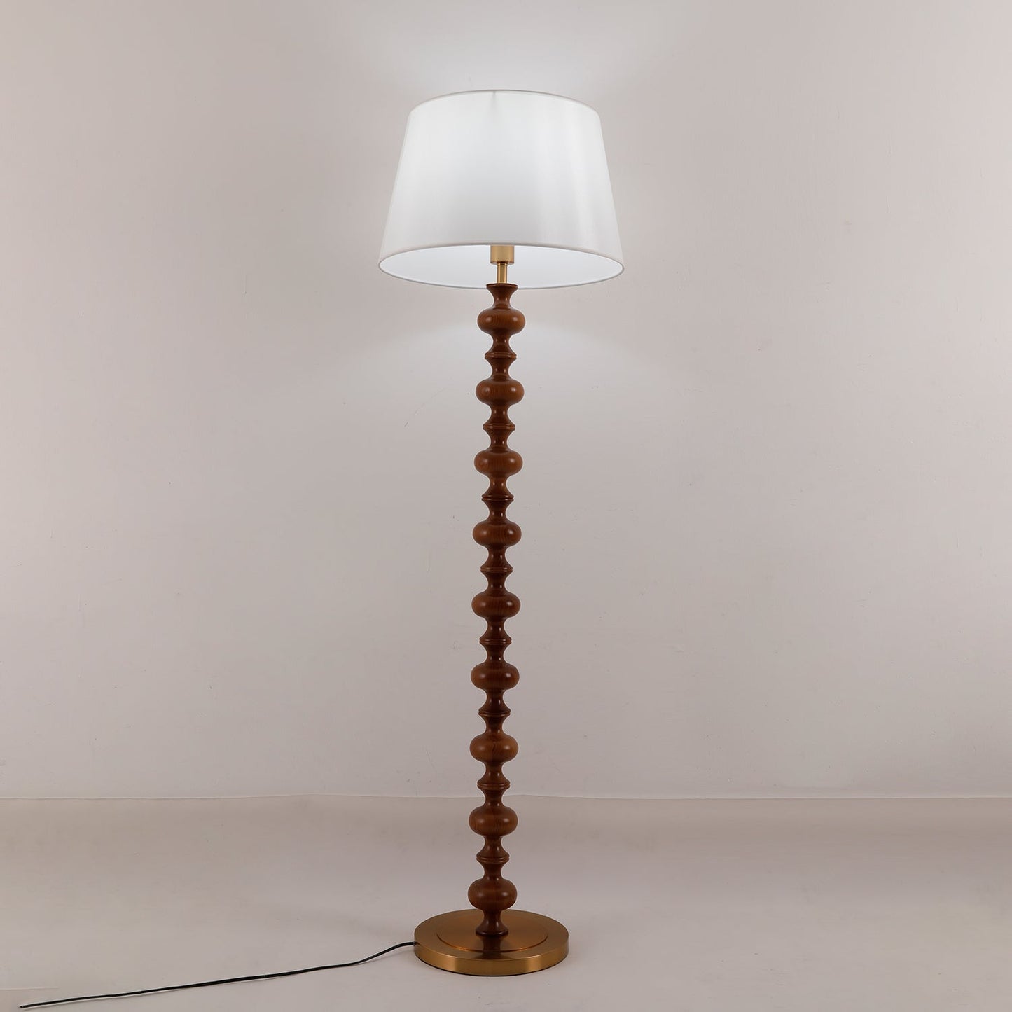 Eleanor Floor Lamp - Elegant LED Light with Black Base