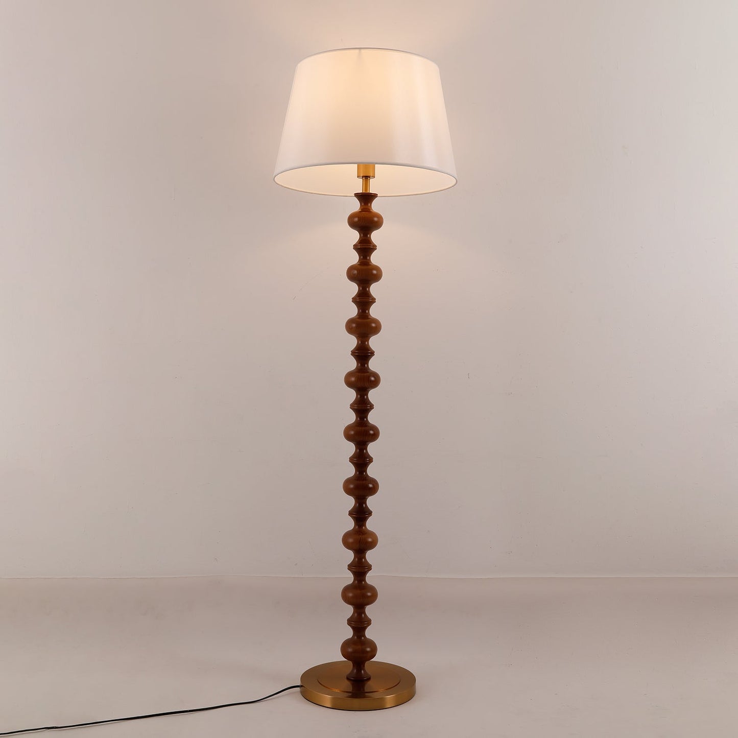 Eleanor Floor Lamp - Elegant LED Light with Black Base