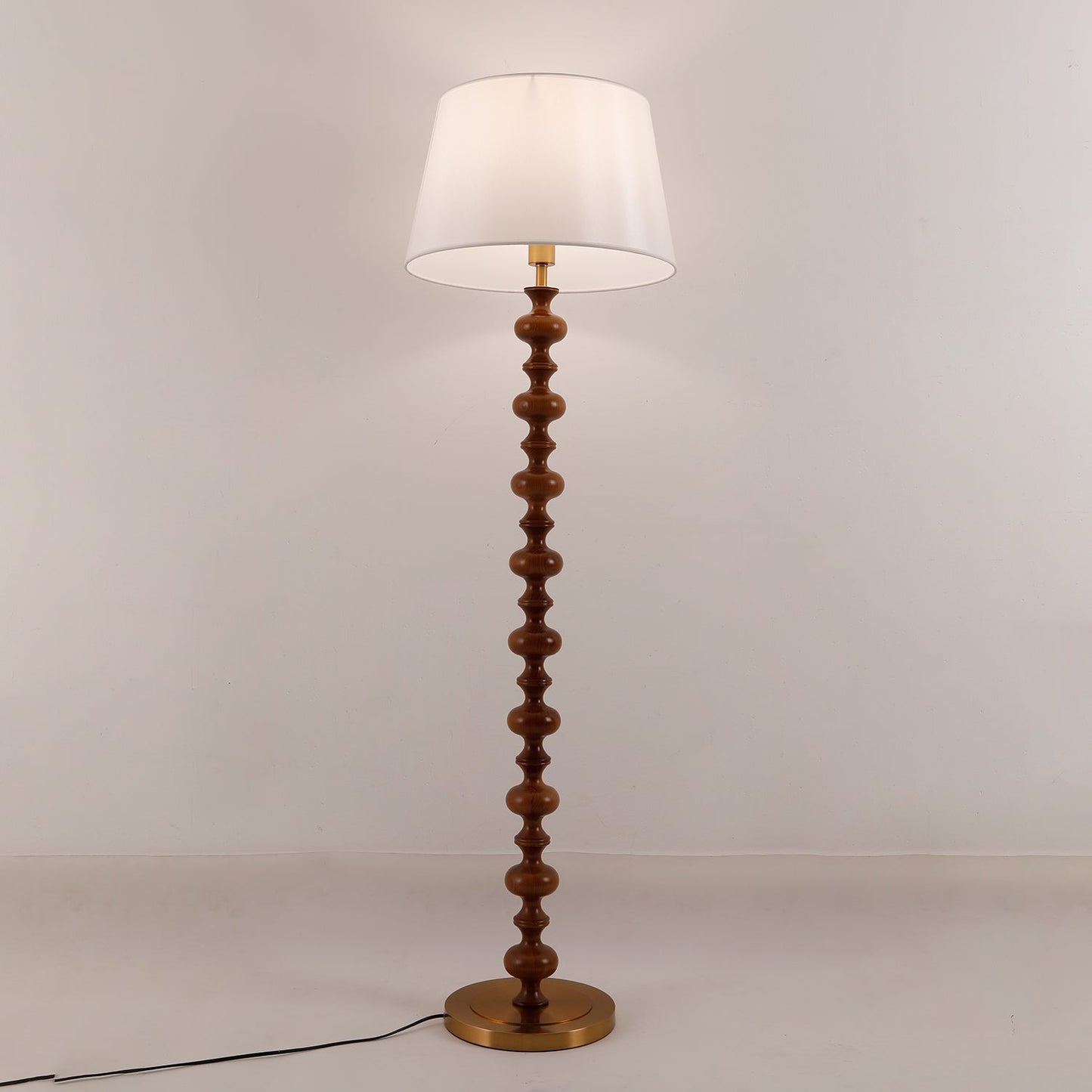 Eleanor Floor Lamp - Elegant LED Light with Black Base