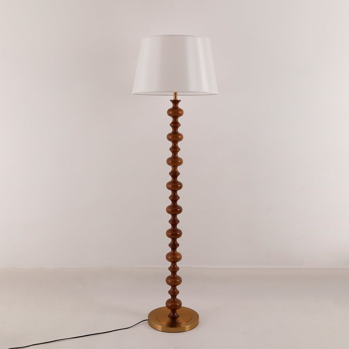 Eleanor Floor Lamp - Elegant LED Light with Black Base