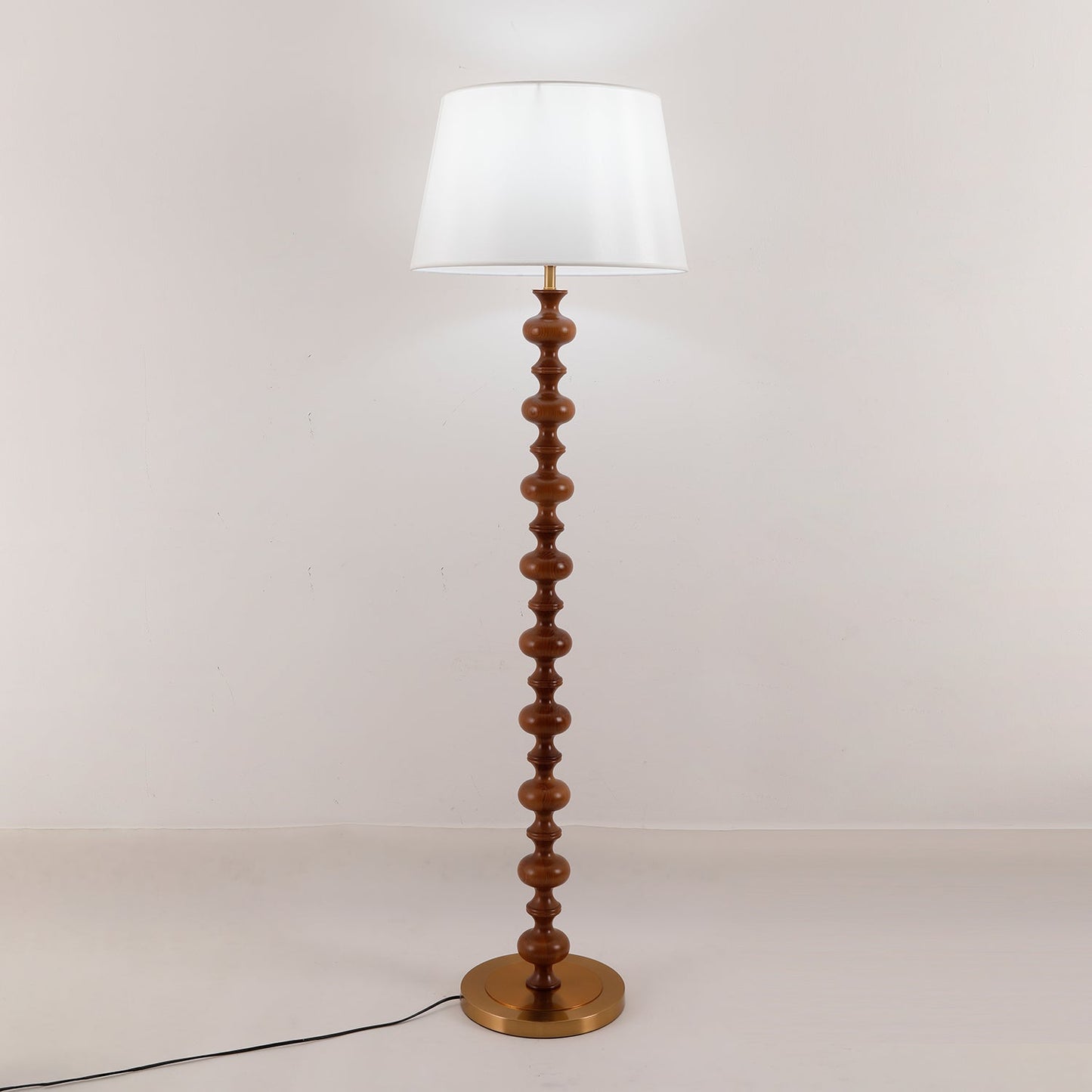 Eleanor Floor Lamp - Elegant LED Light with Black Base