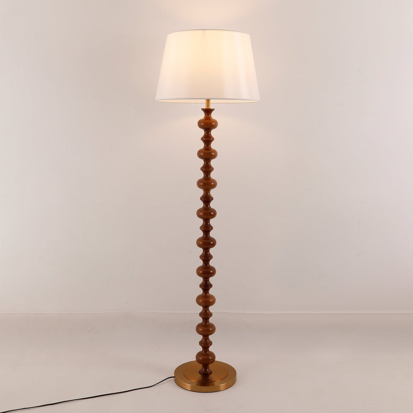 Eleanor Floor Lamp - Elegant LED Light with Black Base
