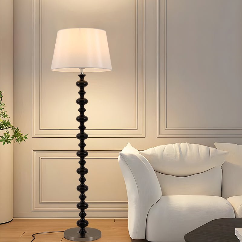 Eleanor Floor Lamp - Elegant LED Light with Black Base