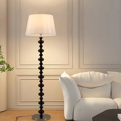 Eleanor Floor Lamp - Elegant LED Light with Black Base
