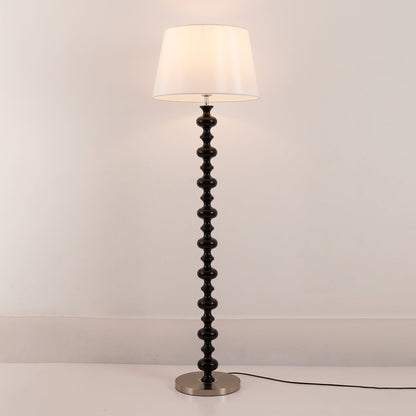 Eleanor Floor Lamp - Elegant LED Light with Black Base