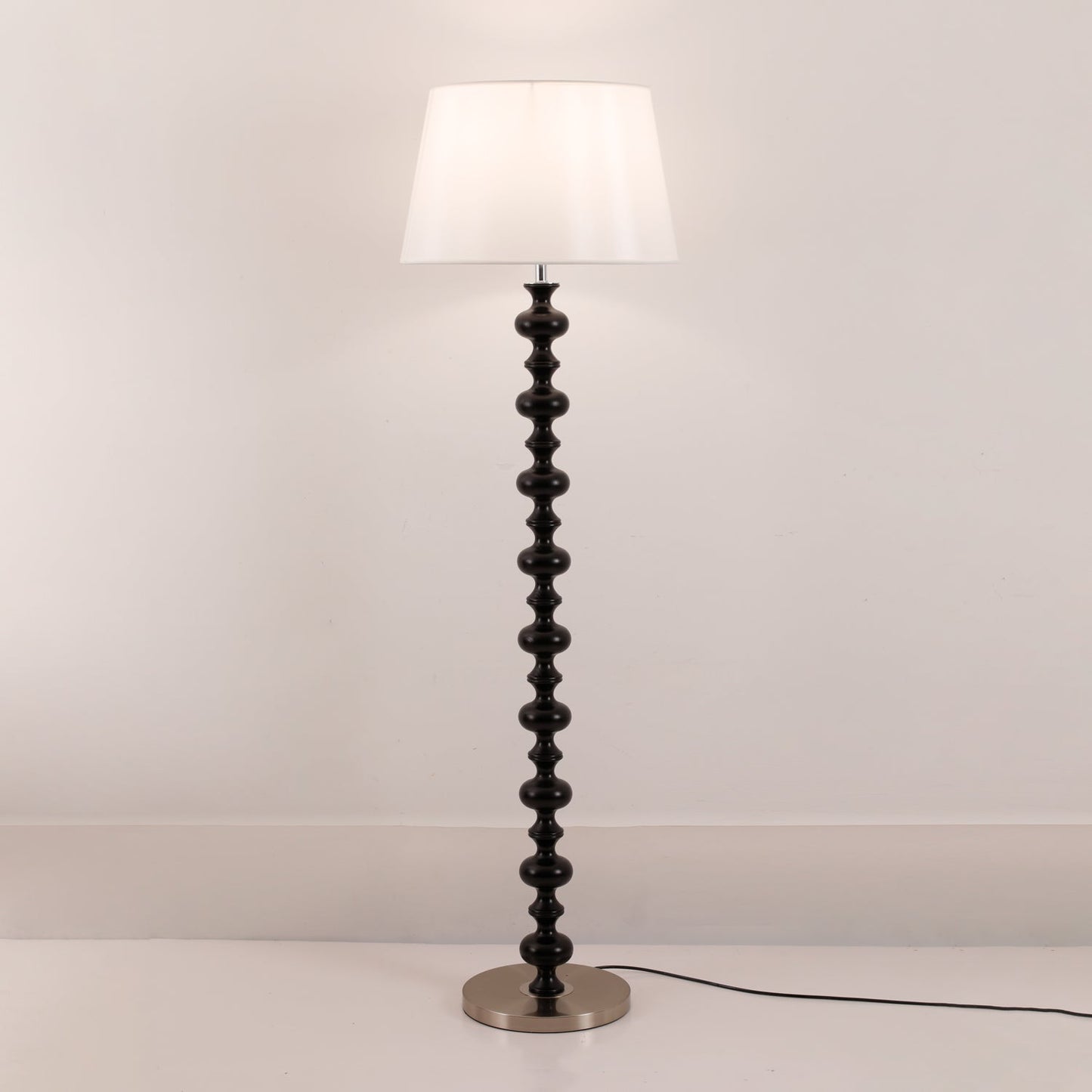Eleanor Floor Lamp - Elegant LED Light with Black Base