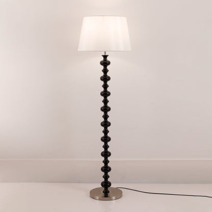 Eleanor Floor Lamp - Elegant LED Light with Black Base