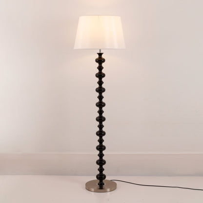 Eleanor Floor Lamp - Elegant LED Light with Black Base