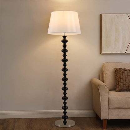 Eleanor Floor Lamp - Elegant LED Light with Black Base