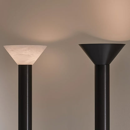 Elena Torchere Floor Lamp LED Indoor Lighting Black Chrome