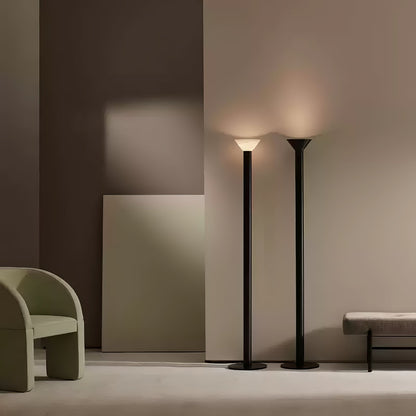 Elena Torchere Floor Lamp LED Indoor Lighting Black Chrome