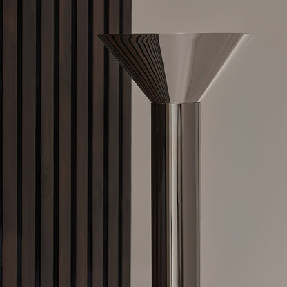 Elena Torchere Floor Lamp LED Indoor Lighting Black Chrome