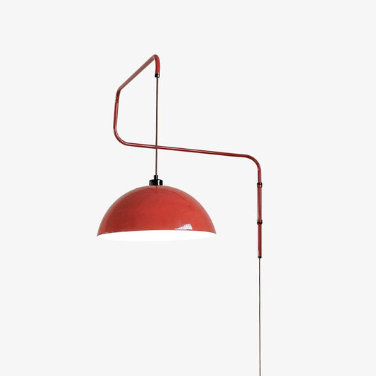 Elio Plug In Wall Lamp with Adjustable Shade and Switch