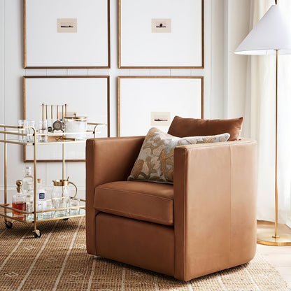Ellis Floor Lamp with Brass Frame and White Shade