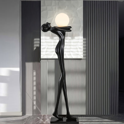 Embrace Ball Sculpture Floor Lamp - Modern LED Design