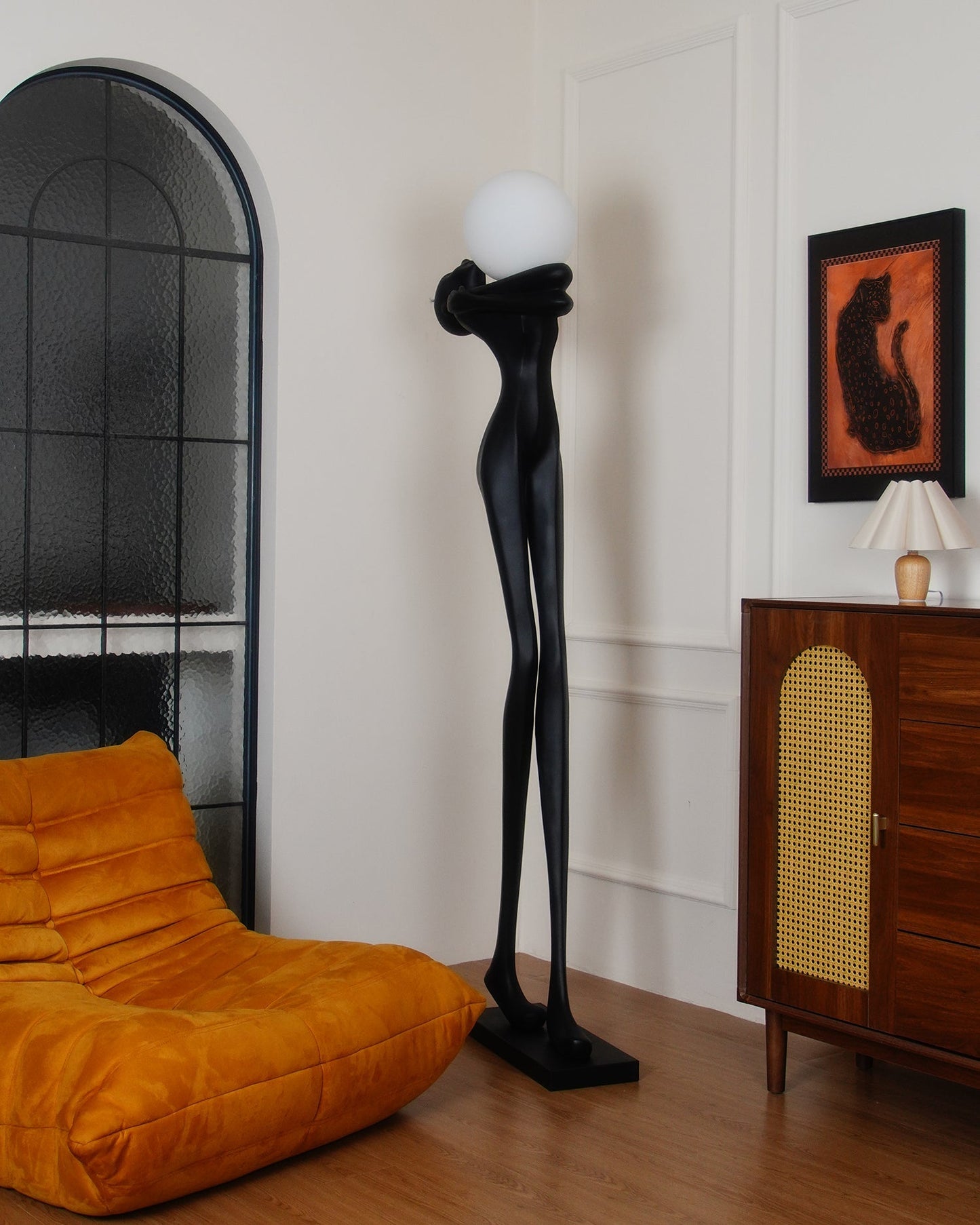 Embrace Ball Sculpture Floor Lamp - Modern LED Design