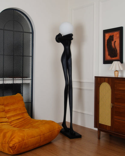 Embrace Ball Sculpture Floor Lamp - Modern LED Design
