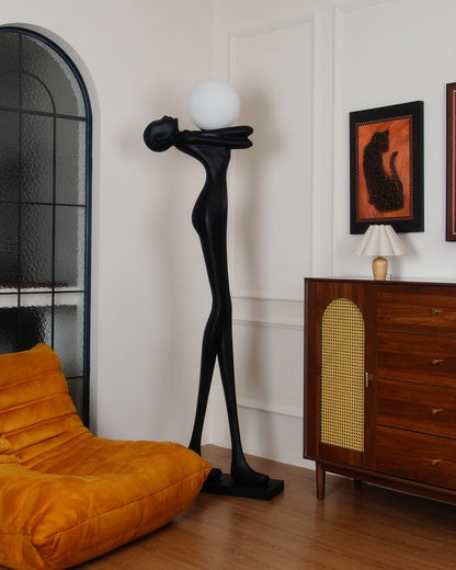 Embrace Ball Sculpture Floor Lamp - Modern LED Design