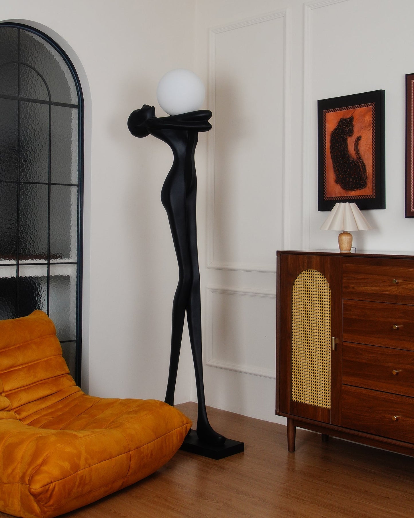 Embrace Ball Sculpture Floor Lamp - Modern LED Design