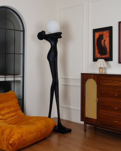 Embrace Ball Sculpture Floor Lamp - Modern LED Design