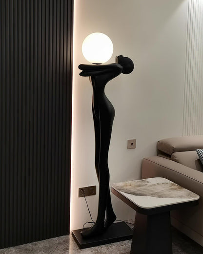 Embrace Ball Sculpture Floor Lamp - Modern LED Design
