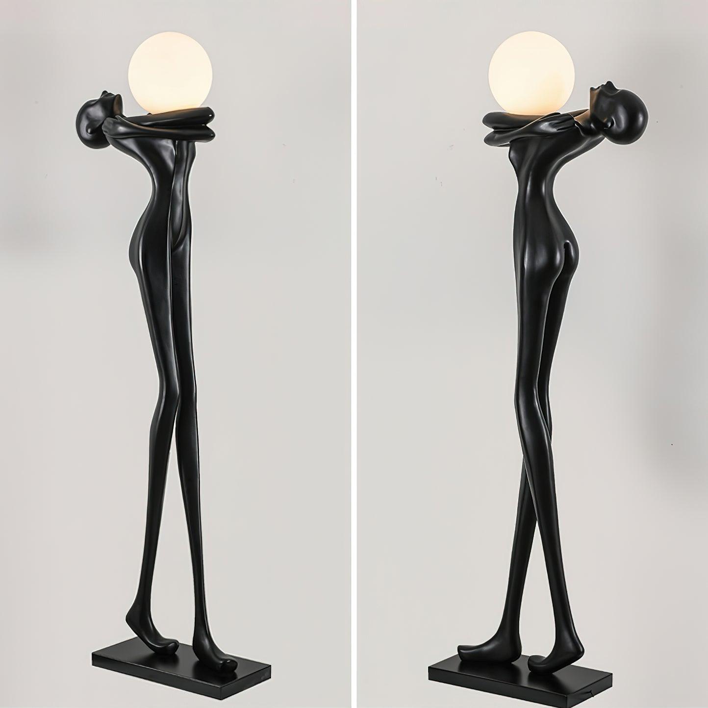 Embrace Ball Sculpture Floor Lamp - Modern LED Design