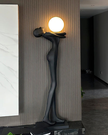 Embrace Ball Sculpture Floor Lamp - Modern LED Design