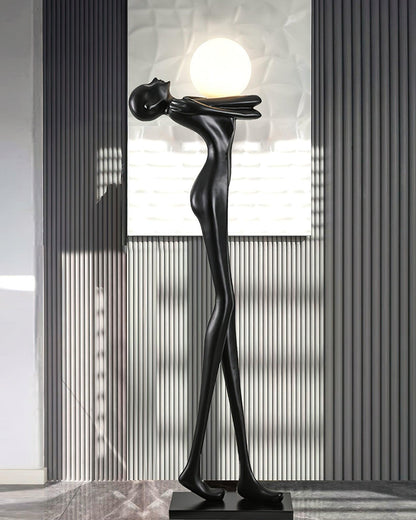 Embrace Ball Sculpture Floor Lamp - Modern LED Design