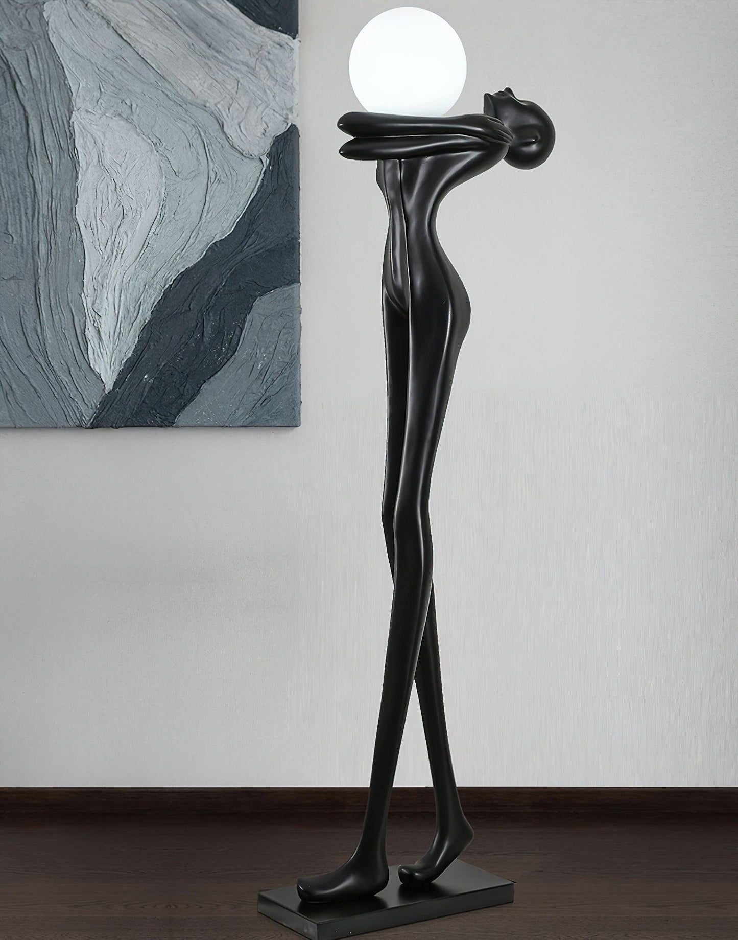 Embrace Ball Sculpture Floor Lamp - Modern LED Design